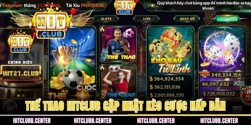 Thể thao HITCLUB cập nhật kèo cược hấp dẫn